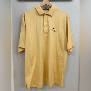 Carnoustie Bandon Dunes Light Yellow Golf Polo Shirt Large